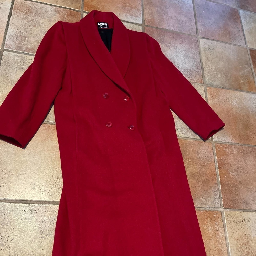 Karen Petites wool blend trench coat - Picture 3 of 6